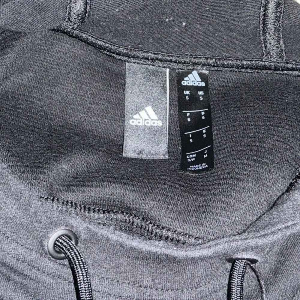 Adidas‎ Hoodie Sweatshirt Men's Small Black White Long Sleeves Logo